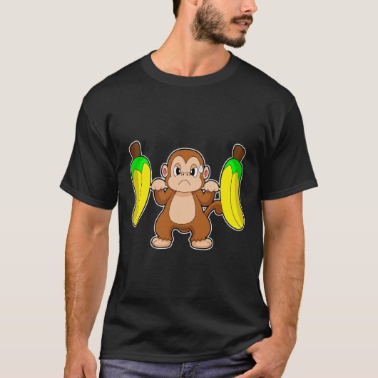 T-shirt Monkey Banana Bodybuilding (Devant)