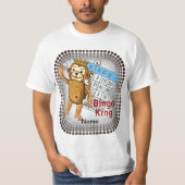 T-shirt Monkey Bingo King (Devant)