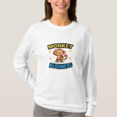 T-shirt Monkey Business Funny  (Devant)