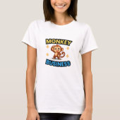 T-shirt Monkey Business Funny (Devant)