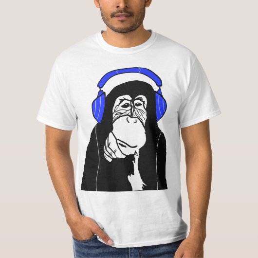 T-shirt Monkey de musique (Devant)