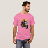 T-shirt Monkey Drive la moto (Devant entier)