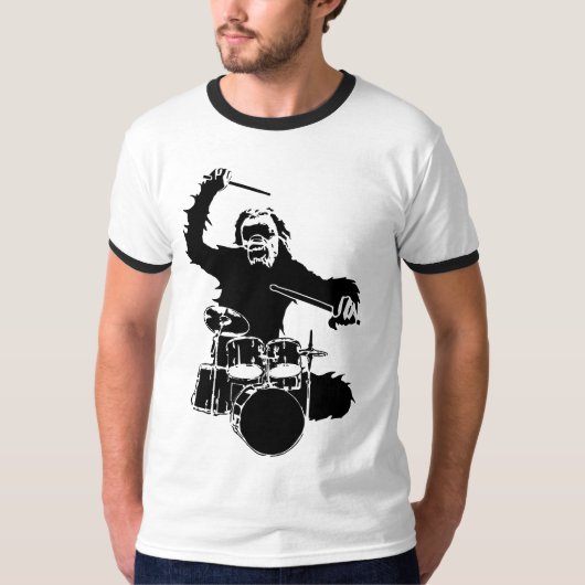 T-shirt Monkey Drummer (Devant)