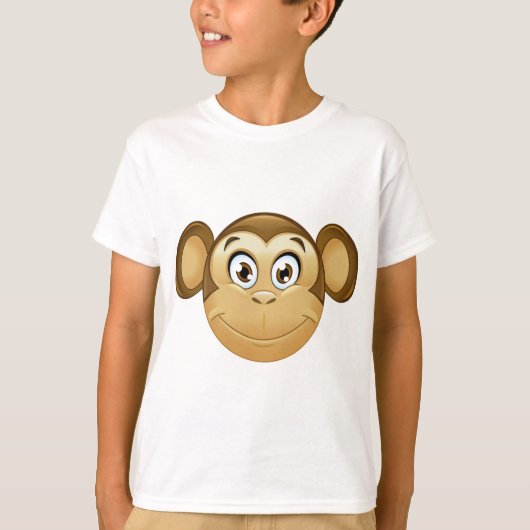 T-shirt monkey emoji (Devant)