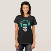 T-shirt Monkey Glacière Monkey DJ casque Idea Party Mus (Devant entier)