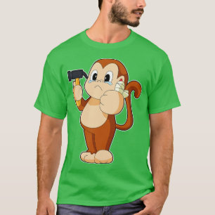 T-shirt Monkey Handyman Hammer
