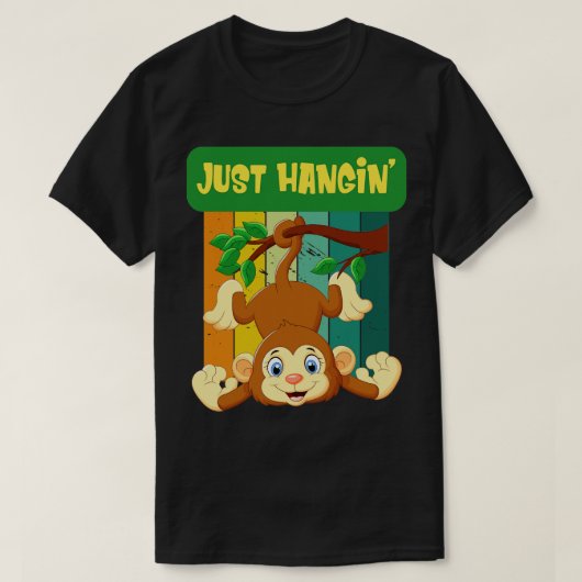 T-shirt Monkey Just Hangin (Design devant)