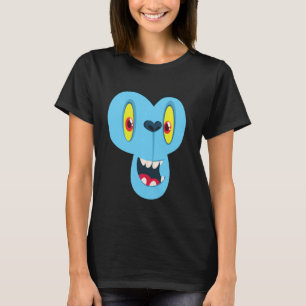 T-shirt Monkey Monster Face Hommes Costume femme Hallowee