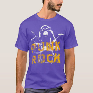 T-shirt Monkey play punkrock