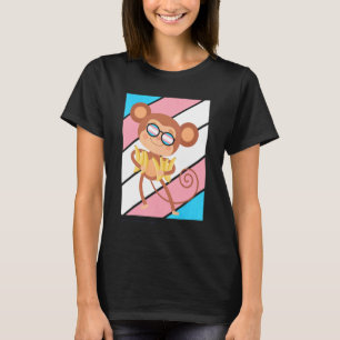 T-shirt Monkey Pride Transgender Drapeau Lgbtq Fier Ally P