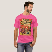 T-shirt Monkey Rage Gamer Retro Comic Console Funny Video (Devant entier)