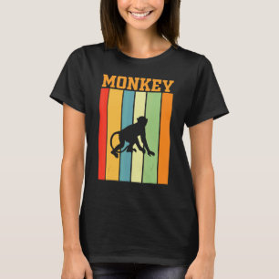 T-shirt Monkey Shadow Silhouette