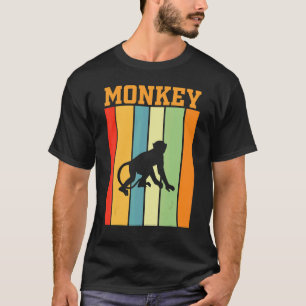 T-shirt Monkey Shadow Silhouette