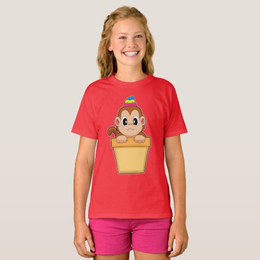 T-shirt Monkey Sundae (Devant entier)