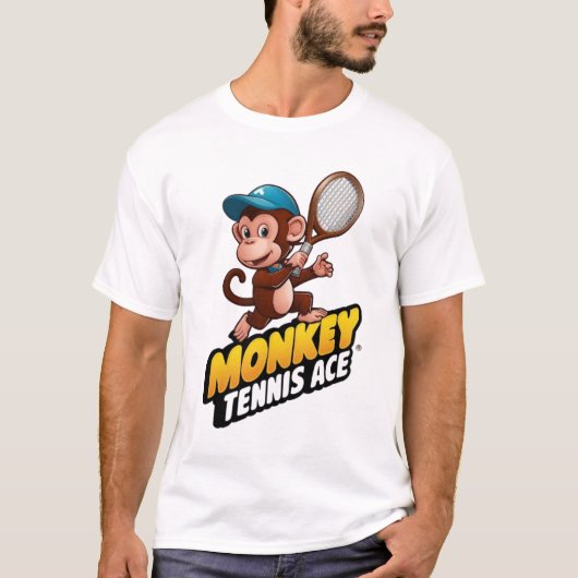 T-Shirt MONKEY TENNIS ACET (Devant)