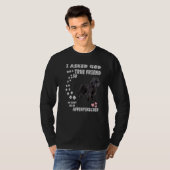 T-shirt Monkey Terrier Chien Citer Maman Papa Costume Cute (Devant entier)