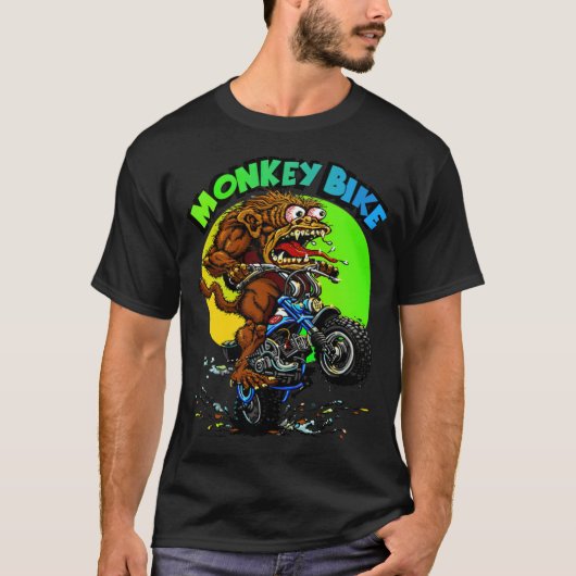T-shirt Monkey vélo évolution  (Devant)