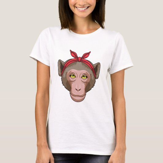 T-shirt Monkey with Bandana (Devant)