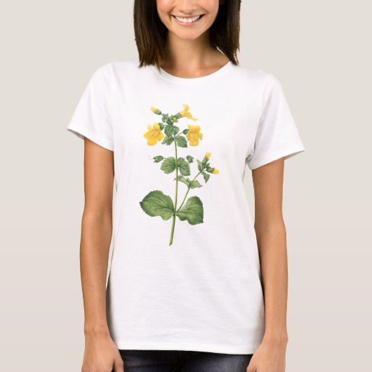 T-shirt monkeyflower (espèces de Mimulus) par Redouté (Devant)