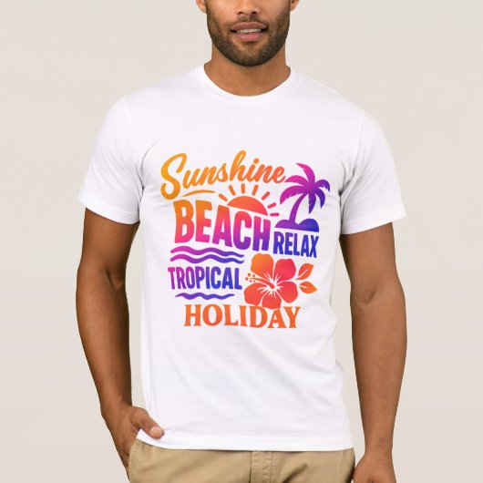 T-shirt Monochrome Mountain Peaks avec Stylisé Gold Sunbu (Devant)