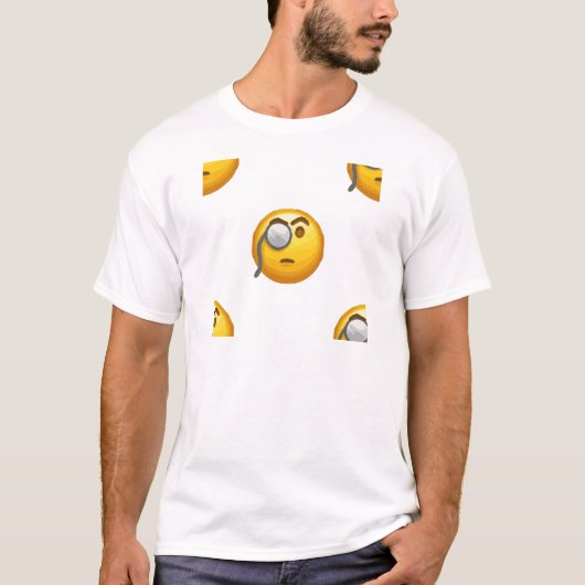 T-shirt monocle émoji (Devant)