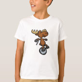 T-shirt Monocycle à cheval d'orignal| choisir la couleur a (Devant)