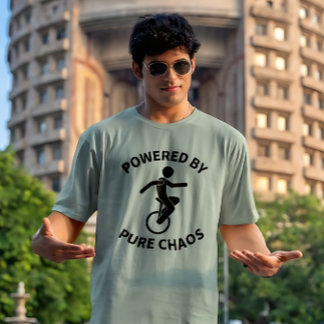 T-shirt Monocycle – Alimenté Par Le Chaos Pur | Cyclisme D