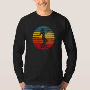 T-shirt Monocycle vintage à roue unique pour acrobates