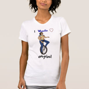 T-shirt Monocycles d'amour du wheelie I !