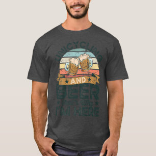 T-shirt Monocyclisme et Bière c'est pour ça que je suis là