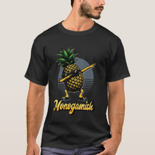 T-shirt Monogame Amusant Dabbing Femme Hommes Pineapple Éc