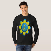 T-shirt Monogram A  Colorful Flower (Devant entier)