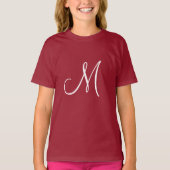 T-shirt MONOGRAM M, Red and White, (Devant)