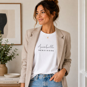 T-shirt Monogram Minimalist stylish