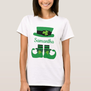 T-shirt Monogram St. Patrick's Day Irish Leprechaun Green