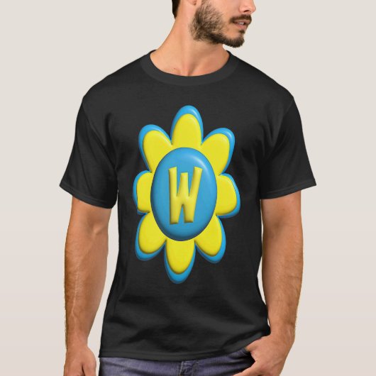 T-shirt Monogram W Colorful Flower (Devant)