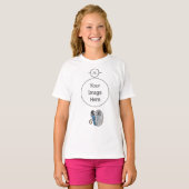T-shirt Monogramme à pâte noire (Devant entier)
