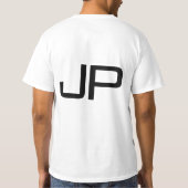 T-shirt Monogramme Ajouter Un Nom Ou Un Texte Mens Double  (Dos)