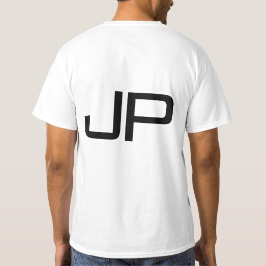 T-shirt Monogramme Ajouter Un Nom Ou Un Texte Mens Double (Dos)