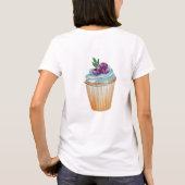 T-shirt Monogramme Coupe Et Fruits Aquarelle (Dos)