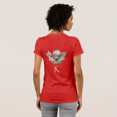 T-SHIRT MONOGRAMME D'ANGE DE LA RENAISSANCE FLORENTINE (Dos entier)