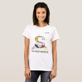 T-shirt Monogramme D'Art Moderne Et Oiseau Sympa - Lettre  (Devant entier)