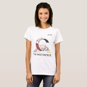 T-shirt Monogramme D'Art Moderne Et Oiseau Sympa - Lettre  (Devant entier)