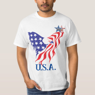 T-shirt Monogramme de l'aigle américain "É.-U."
