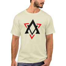 Monogramme de lettre A triangle drôle