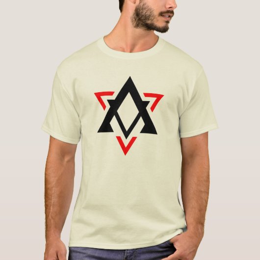 T-shirt Monogramme de lettre A triangle drôle (Devant)