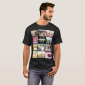 T-shirt monogramme de nom personnalisé (Devant entier)