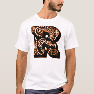 T-shirt Monogramme de Paisley - R