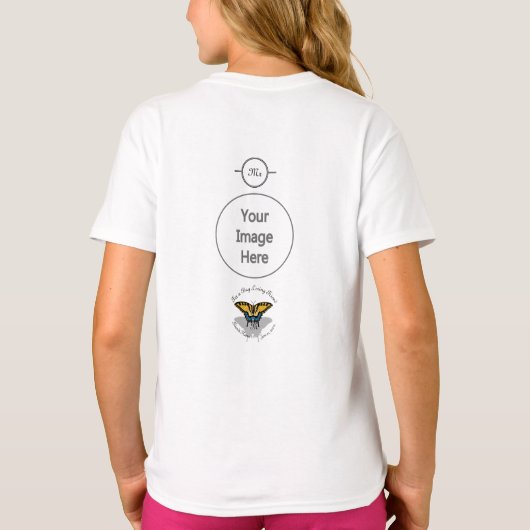 T-shirt Monogramme de papillon Swallowtail (Dos)