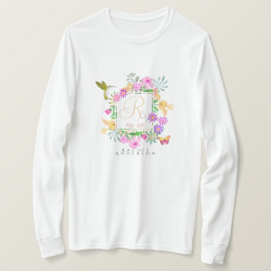 T-shirt Monogramme du jardin floral